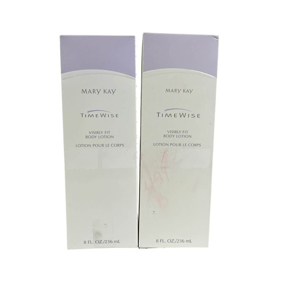 Mary Kay Timewise Lot of 2 Visibly Fit Body Lotion 8 FL OZ NEW OPEN BOX